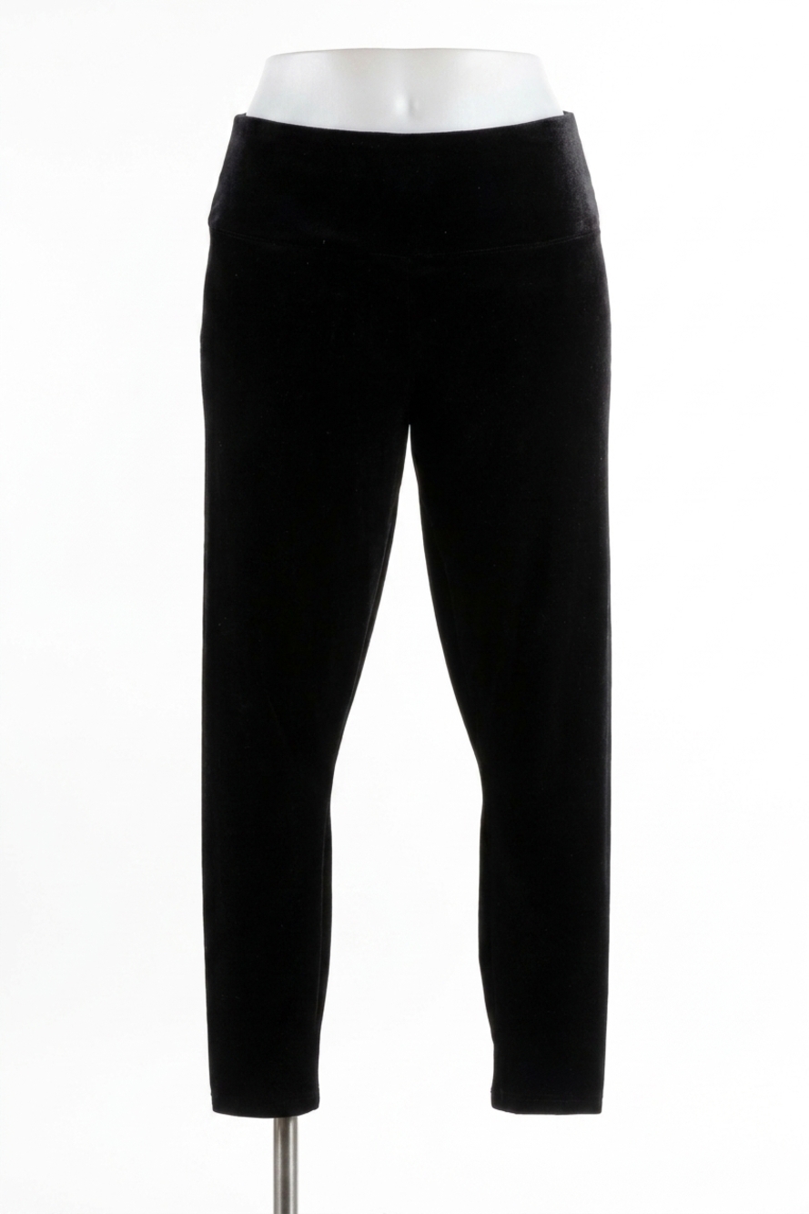 NEW SYMPLI women's velvet savvy yoke legging in black